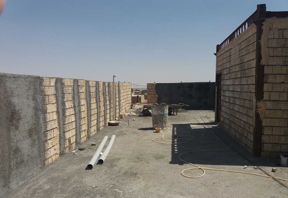 آب بندی پشت بام با سطح سیمانی